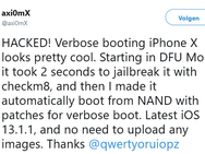 iPhone X jailbreak Twitter