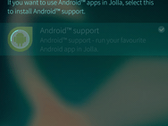Jolla C met Sailfish OS screenshot