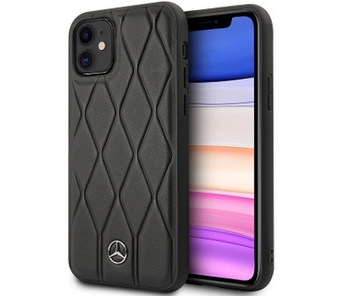 Mercedes-Benz Quilted Hard Case - Apple iPhone 11 (6.1'') - Zwart  Zwart