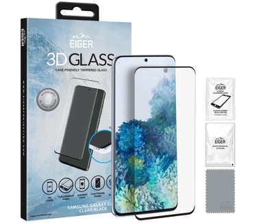 Eiger 3D CF SP Glass Samsung S20+ Clear/Black