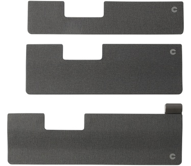 Contour Design The Extended wrist rest, Light grey fabric
