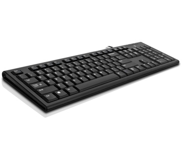 V7 USB Wired Keyboard with PS2 Adapter, 10 pack bundle