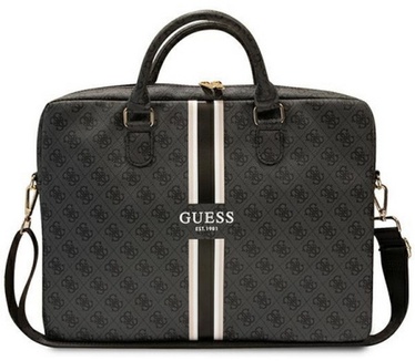 Guess Printed Stripe Laptoptas - o.a. Apple MacBook 15/16" Zwart Zwart