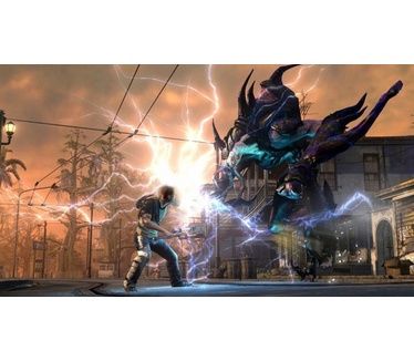 Sony Infamous 2 + Wireless Dual Shock Controller Blauw, PlayStation 3