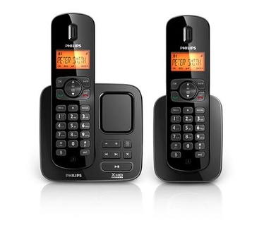 Philips CD1752B/22  Duo DECT telefoon met antwoordapparaat