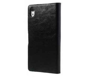 KEES Lederlook Portemonnee Hoesje Sony Xperia Z2 - Zwart