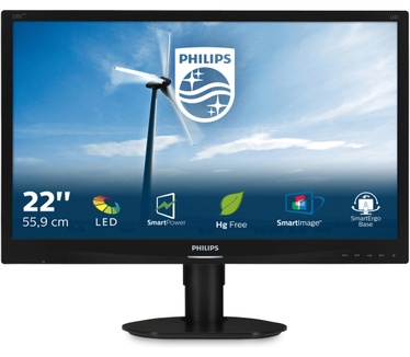 Philips S-line 220S4LYCB Zwart