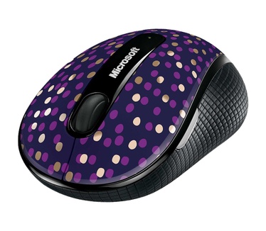 Microsoft Wireless Mobile Mouse 4000 (Eggplant Dot)