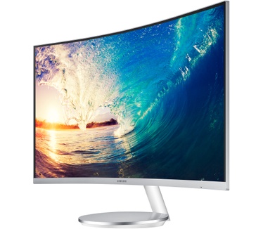 Samsung C27F591F Wit, Zilver