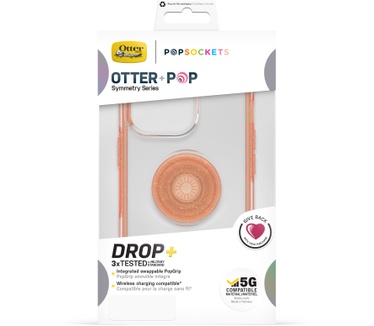 Otterbox OtterBox Otter+Pop-hoesje voor iPhone 13 Pro Max / iPhone 12 Pro Max, schokbestendig, valbestendig, beschermhoes met PopSockets PopGrip, 3x getest volgens militaire standaard, Melondramatic