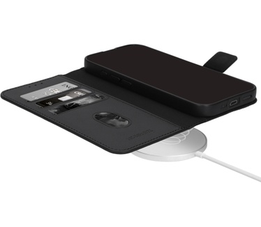 Mobiparts Classic Wallet Case Apple iPhone 16e Black (Magsafe Compatible)