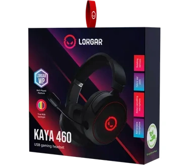 Lorgar Headset Kaya 460 USB 2m RGB Black (LRG-GHS460)