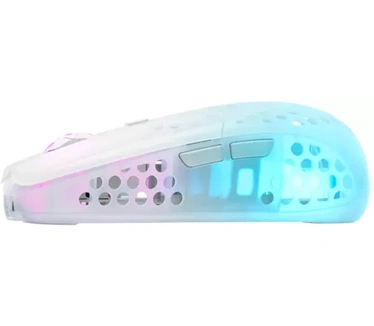 Xtrfy MZ1 Wireless RGB Rail Draadloos, Met bekabeling 19,000dpi Muis Wit