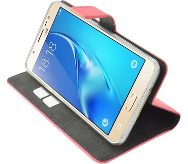 Mobiparts Premium Wallet TPU Case Samsung Galaxy J5 (2016) Peach Pink