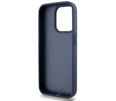 DKNY Textured Tonal Stripe Back Case - iPhone 14 Pro Max - Blauw Blauw