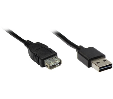 Alcasa USB A - USB A 1.8m M/F