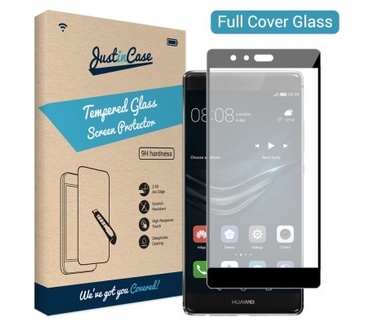 Just in Case Full Cover Tempered Glass Huawei P9 Plus - Black