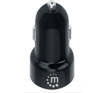 Manhattan Car/Auto Charger, USB-C, Power Delivery up to 18 W (5V/3A), Overload/Overcurrent/Overheat protection, Black