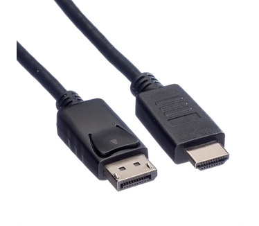 Roline DisplayPort Kabel DP - HDMI, M/M, zwart, 1 m