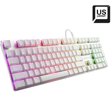 Sharkoon PureWriter RGB Kailh Red (Qwerty US) Wit