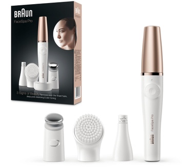 Braun FaceSpa Pro 911 Gezichtsepilator Wit/Brons Met 3 Extra’s