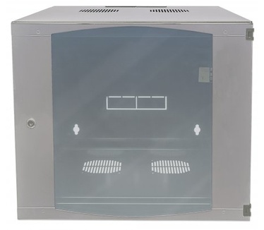 Intellinet 19" Double Section Wallmount Cabinet, 12U, 600mm depth, Flatpack, Grey