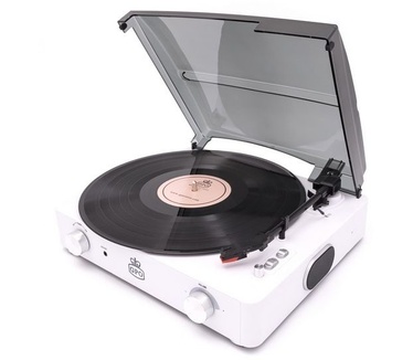 GPO Retro SW508CWHT Platenspeler met ingebouwde speakers