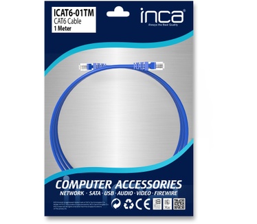 Inca CAT6 RJ45 1 m Blauw