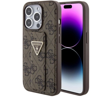 Guess 4G Triangle Logo Grip Case - iPhone 15 Pro (6.1") - Bruin Bruin