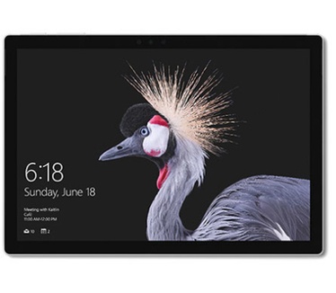 Microsoft Surface Pro (2017) Core i7, 8GB ram, 256GB ssd + zwarte Type Cover (Qwertz LU) Zilver