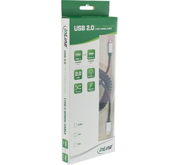 InLine 35863 Aluminium, Zwart