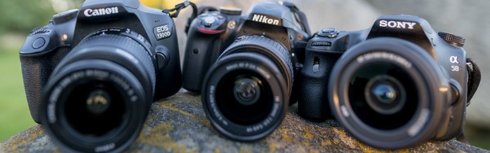 Drie instap-dslr's onder de 450 euro