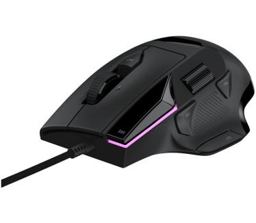 Turtle Beach Command Series MC3 bedrade, aanpasbare RGB-gamingmuis - Zwart, Owl-Eye opt. sensor 30K DPI, 4D Scroll wiel, pollingfrequentie 1K, optische schakelaars, 29 aanwijsbare knoppen, RGB