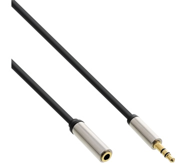 InLine 2.0m 3.5mm - 3.5mm Zwart