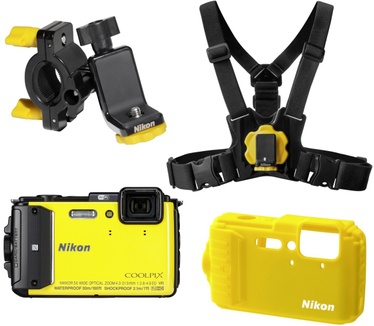 Nikon Coolpix AW130 - Outdoor Kit Geel