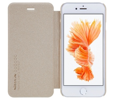 Nillkin New Sparkle Book Case - Apple iPhone 7 Plus (5.5) - Goud Goud