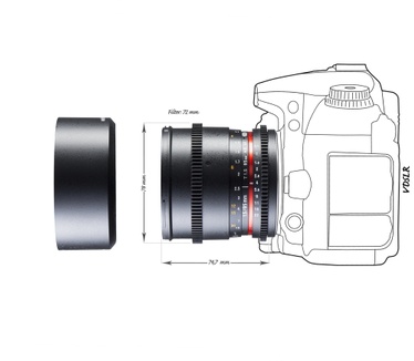 Walimex Pro 85mm f/1.5 IF VDSLR (Canon EF-M)