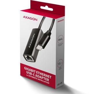 Axagon ADE-ARC USB-C 3.2 Gen 1 - Gigabit Ethernet 10/100/1000 Adapter - Adapter - Digital/Daten