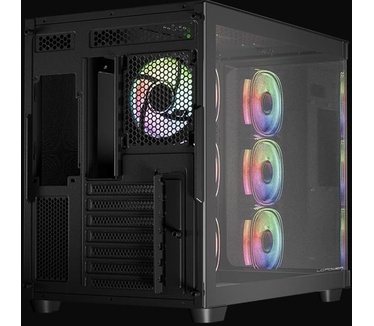 LC-Power Gehäuse MidiTower ATX 8001B Dark USB3.2 o.Netzteil Pro-Strom-Dark
