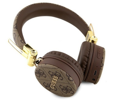 Guess 4G Metal Logo Bluetooth Stereo On-Ear Koptelefoon - Bruin (Bruin)