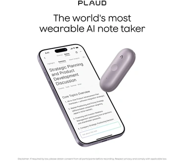 Plaud NotePin S Dicteerapparaat Purple