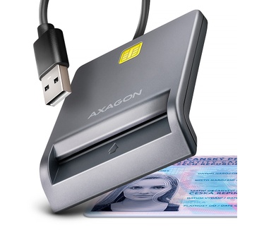 Axagon CRE-SM3T USB Smart card Flat