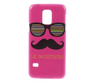Kees Hardcover Hoesje Galaxy S5 Mini - Moustache