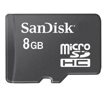 Sandisk microSDHC 8GB Class 2 of 4 (zie specs)