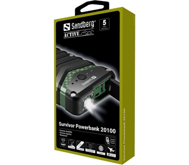 Sandberg Survivor Powerbank 20100