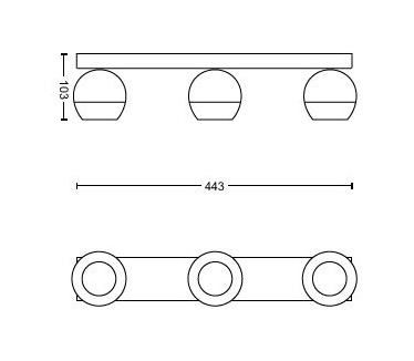 Philips Hue Buckram Spotlamp Zwart (3-spot)