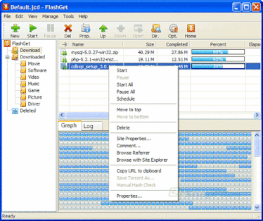 FlashGet screenshot