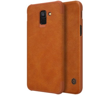 Nillkin Qin PU Leather Book Case Samsung Galaxy J6 (2018) - Bruin  Bruin