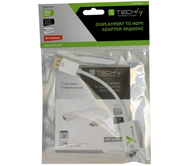 Techly IADAP DP-HDMI2F60 Wit