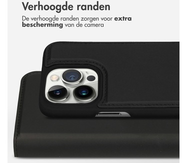 Accezz Premium Leather 2 in 1 Wallet Bookcase iPhone 14 Pro - Zwart